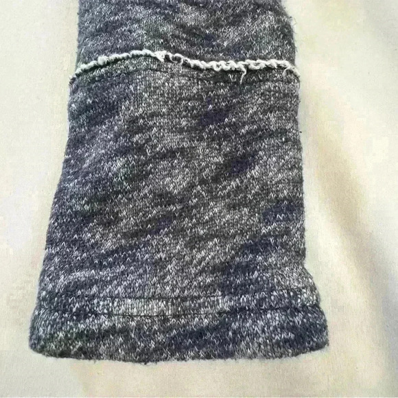 Free People Denim And Knit Hooded Grunge Western Jacket in  Indigo Blue Small - Picture 12 of 13